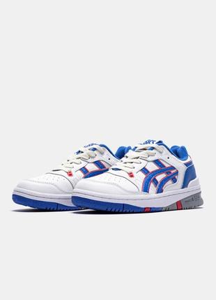 Мужские / женские кроссовки асикс экс ex 89/ asics ex89 8 new york knicks яркие голубые синие/демисезонные/весенние, летние, осенние9 фото