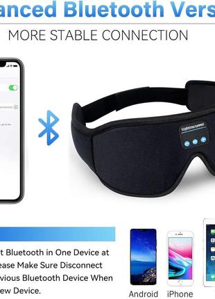 Bluetooth наушники для сна, маска для сна bluetooth 5.05 фото