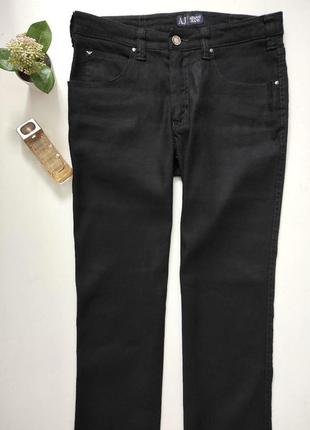 Armani jeans черные джинсы с льном sandro franchi arket max mara cucinelli marc cain стиль2 фото
