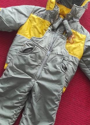 Комплект куртка і комбінезон зимовий 1-3роки8 фото