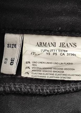 Armani jeans черные джинсы с льном sandro franchi arket max mara cucinelli marc cain стиль8 фото
