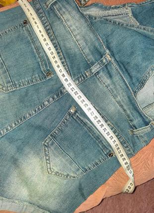 Комбез джинсовый с шортами5 фото