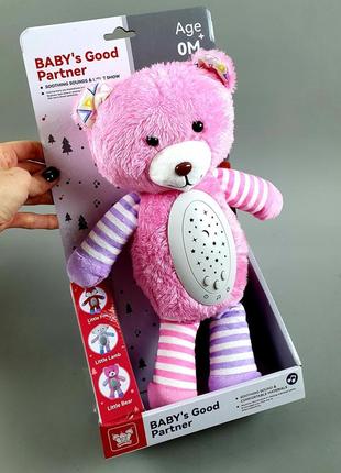 Нічник 450 k-v “ведмедик”, висота 34 см, мелодії, проєктор, в коробці