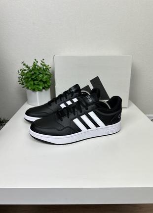 Мужские кроссовки adidas hoops low новые оригинал черные