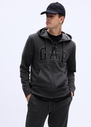 Толстовка чоловіча худи на блискавці gap оригінал