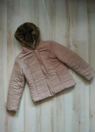 Женская демисезонная курточка, куртка с утепленным капюшоном.