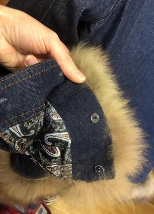 Куртка зимова джинс6 фото
