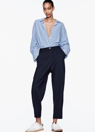 Штани жіночі темно-сині брюки zara new