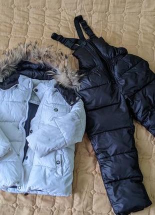 Зимний комплект moncler (оригинал) на 4-5р. унисекс.
