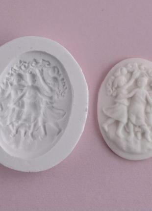 Силіконовий молд камея діти.