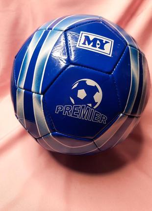Прошитый футбольный мяч premier my 32 размером 5 (диаметр 22 см)2 фото