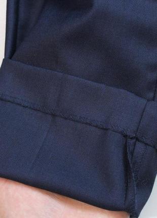 Класні завужені (slim fit) вовняні (47%) штани (брюки) в солідному текстурному кольорі від h&m5 фото