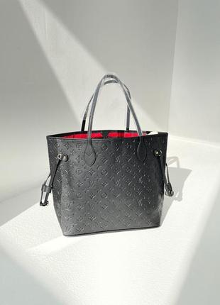 Женская сумка louis vuitton neverfull black1 фото