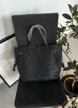 Женская сумка louis vuitton neverfull black4 фото