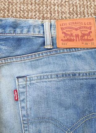 Levi's 511 джинсы slim fit оригинал (w38 l32)5 фото
