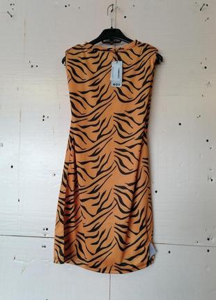 Сукня футболка з підплічниками в трендовий принт леопард ⛔ ‼ відправляю товар безпечної оплатою без1 фото