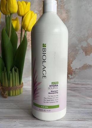 Шампунь для сухого волосся biolage ultra hydrasource,1000ml1 фото