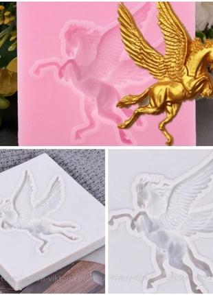 Силіконовий молд  кінь пегас.