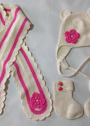 Розово-кремовый набор handmade ог 46-48