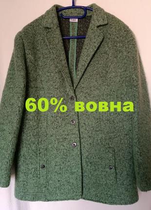 Вінтаж! delmod- жіночий піджак вовна у складі р.48/50/18/3xl/4xl