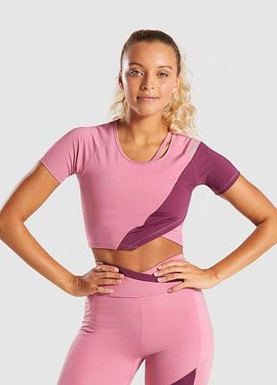 Жіночий кроп топ gymshark asymmetric оригінал