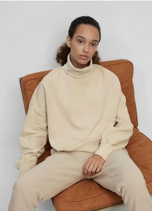 Бежевый свитшот с горловиной marc o’polo pp m-l