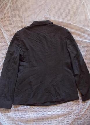 Шерсть италиа элегантный коричневый пиджак с поясом brooksfield8 фото