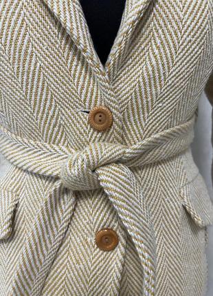 Женск пальто в принт под пояс. новое с биркой, размер s3 фото