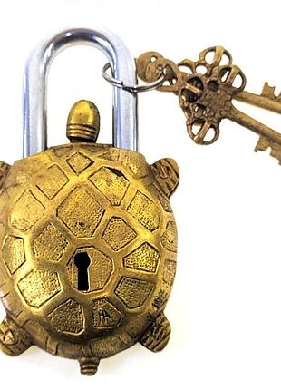 Тибетський бронзовий замок "черепаха" (13,5*7*3,5 см)(450 г)