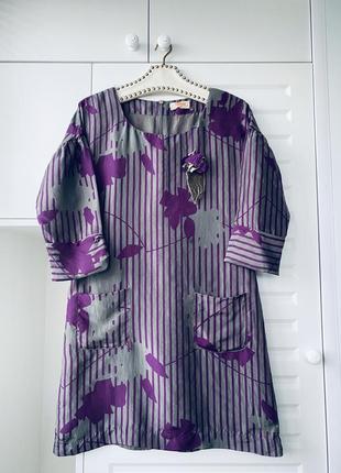 100% шёлк платье на лето xs для беременной