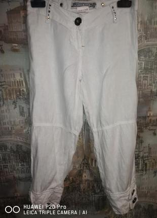 Krizia jean's капри летние лен р. 26-27