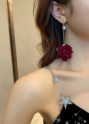Сережки троянда