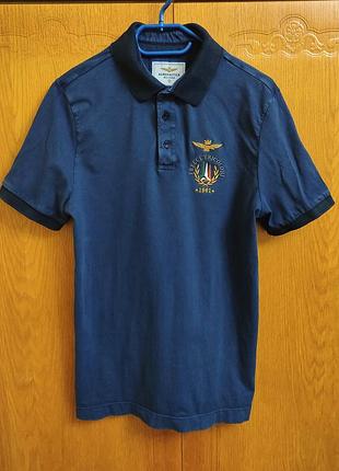 Чоловіча футболка поло aeronautica militare - 100% бавовна
