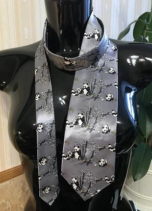 Галстук чоловічий з пандами