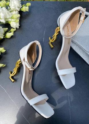 Босоножки под бренд стильные босоножки под бренд сен лоран в стиле yves saint laurent10 фото