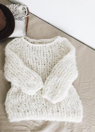 Мягенький оверсайз свитер из шерсти альпака3 фото