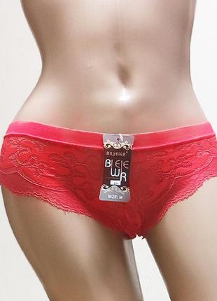 Жіночі мереживні трусики бразиліана biweier