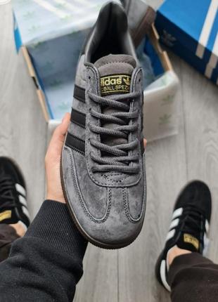 Чоловічі кросівки  adidas spezial handball dark grey4 фото