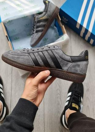 Чоловічі кросівки  adidas spezial handball dark grey5 фото