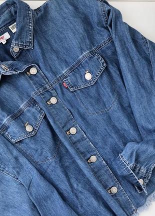 Джинсовая рубашка женская levi’s оригинал3 фото