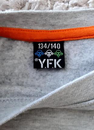 Утепленный свитшот, кофта y.f.k 134-140 размера.6 фото