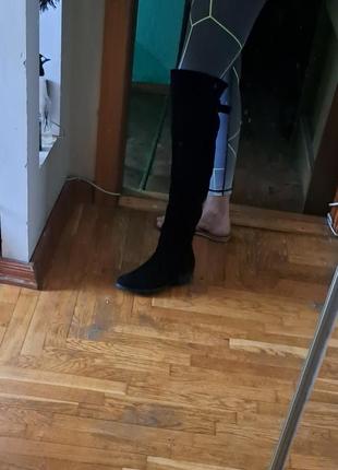 Ботфорти замшеві 40й#демі#