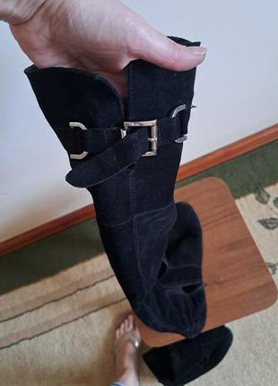 Ботфорти замшеві 40й#демі#