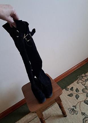 Ботфорти замшеві 40й#демі#