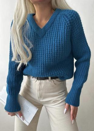 100% шерсть свитер цвет морская волна, 100% шерсть очень теплая и плотная