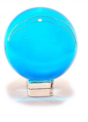 Куля кришталева на підставці блакитна (d-6 см)1 фото