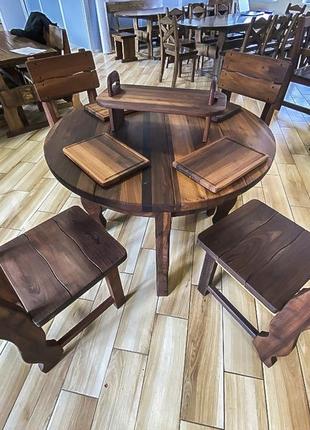 Дерев'яні меблі з масиву термо дерева від виробника, комплект furniture set - 429 фото