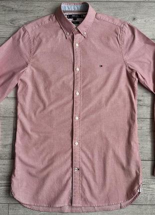 Сорочка\рубашка tommy hilfiger slim fit flex dobby shirt3 фото