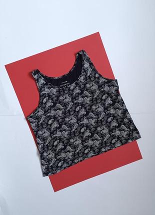🔥 коротка синя майка піжамна топ primark