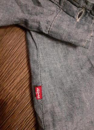 Шикарна лляна сорочка бренду levi's4 фото